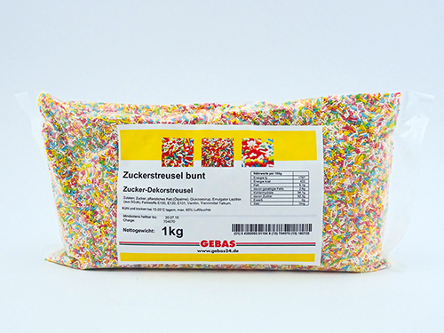 Zuckerstreusel bunt