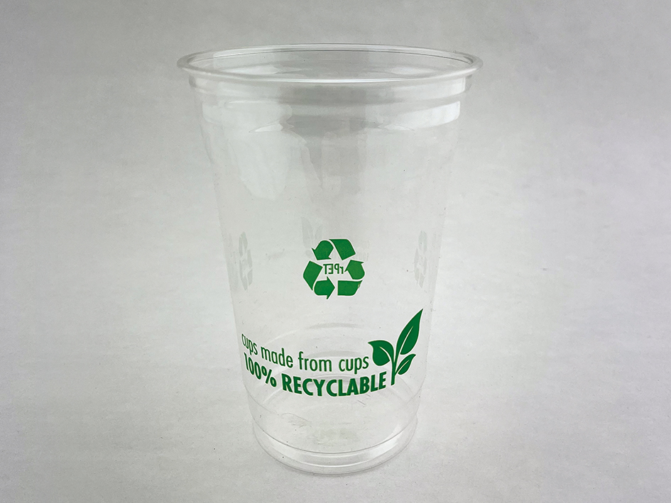 Clear Cup 20oz rPET 100% Recyc